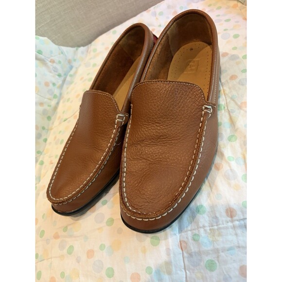 FootJoy Club Shoes Mens 10 W Brown Leather Casual Loafers 79054 Golf Moccasin main image 9